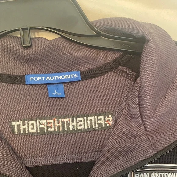 Port Authority San Antonio FC Soccer Club Black Crewneck Sweater - Picture 3 of 5